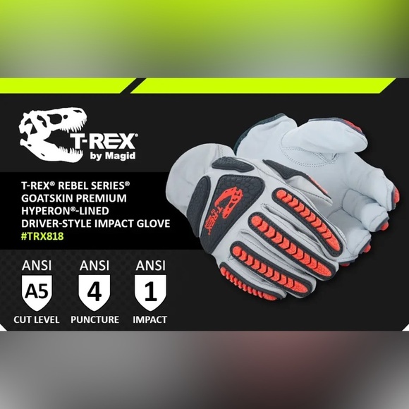 Magid Gray and Red Work Gloves - Picture 13 of 14